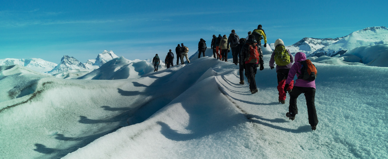 Recorra los glaciares